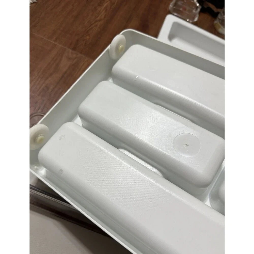 Silverware Tray Plastic Flatware Organizer Kitchen Drawer Lot Wheels Nice!